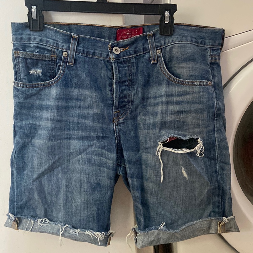 Not for Sale Lucky Brand Dylan Boyfriend Long Cut Off Shorts 6/28